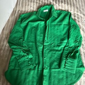 Meshki Emerald Green Button-Down Shirt